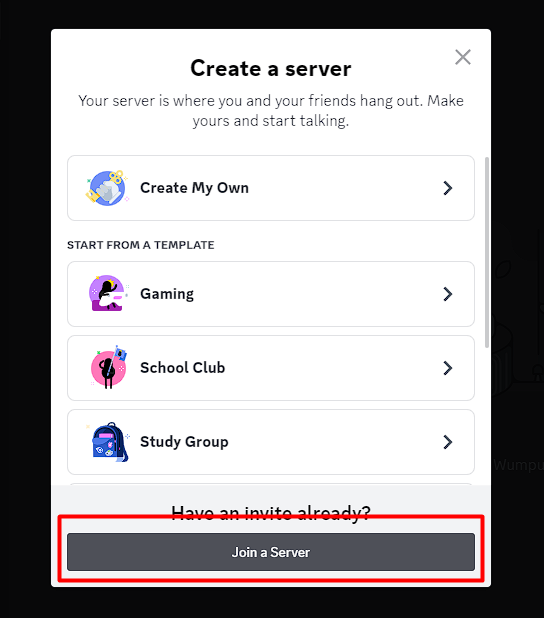Join Server